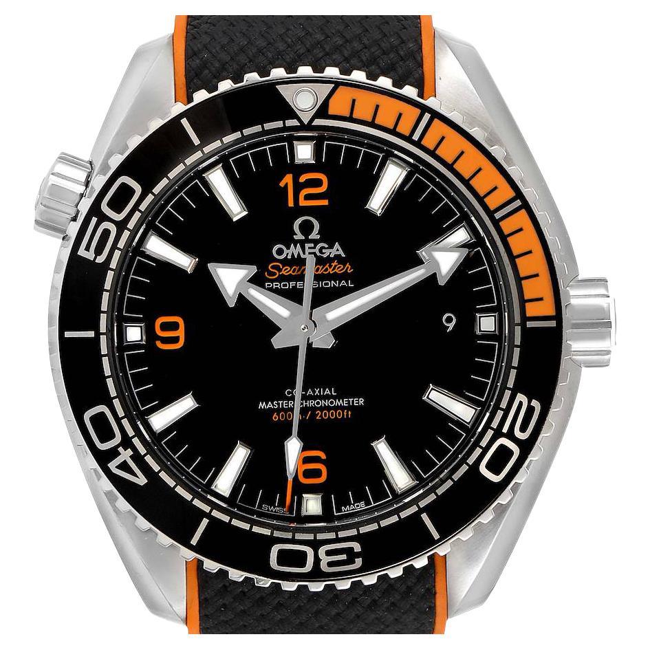 Omega Planet Ocean Black Orange Bezel Watch 215.32.44.21.01.001 Unworn For Sale