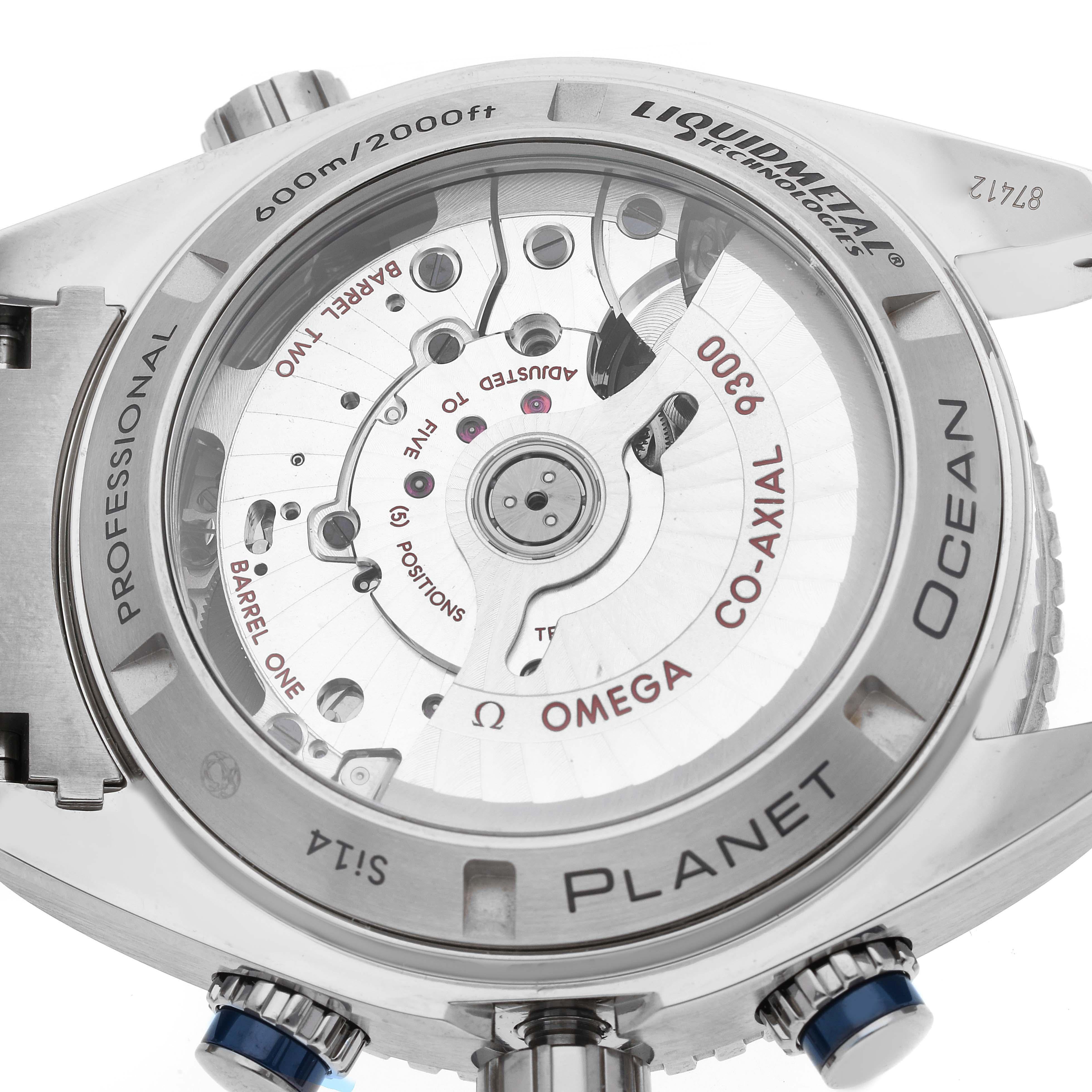 Omega Planet Ocean Chronograph Titanium Mens Watch 232.90.46.51.03.001 Box Card 2