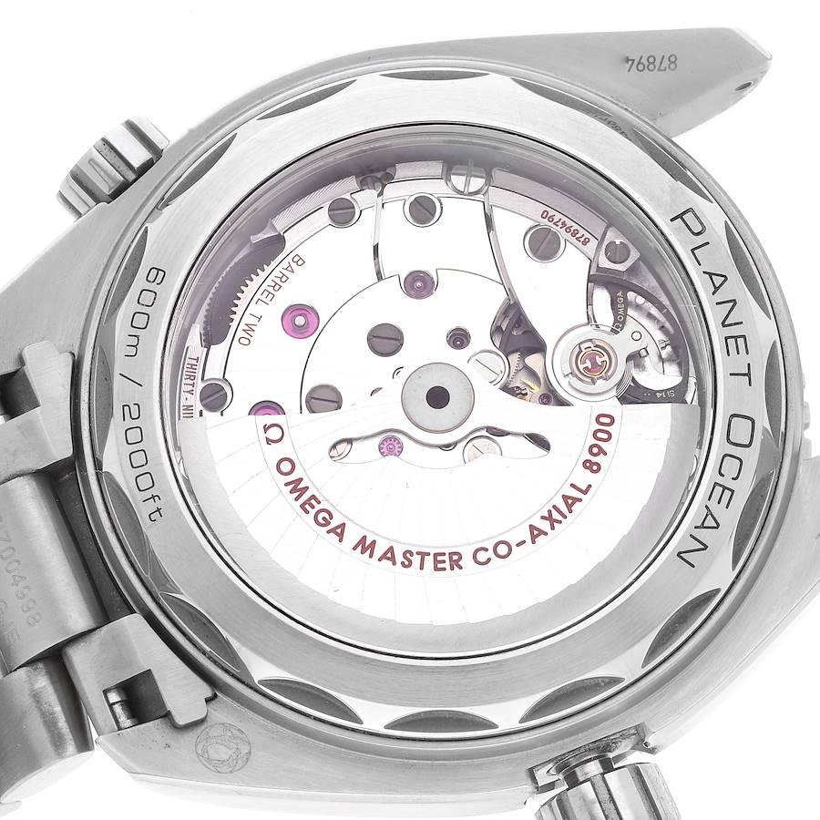 Omega Planet Ocean Co-Axial Titanium Mens Watch 215.90.44.21.99.001 Box Card In Excellent Condition In Atlanta, GA