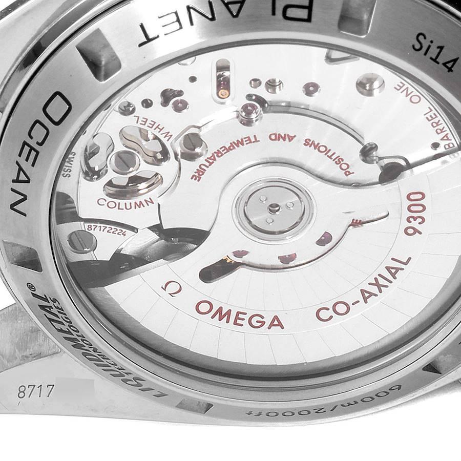 Omega Planet Ocean Co-Axial Titanium Watch 232.90.46.51.03.001 Box Card For Sale 2