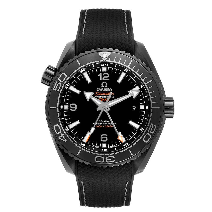 Omega Planet Ocean Deep Black Ceramic GMT Uhr 215.92.46.22.01.001. Automatisches Uhrwerk mit Co-Axial-Hemmung. Zertifizierter Meisterchronometer, METAS-geprüft, resistent gegen Magnetfelder bis 15.000 Gauss. GMT- und Zeitzonenfunktionen. Freie