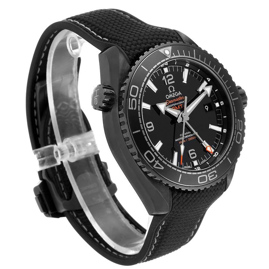 Omega Planet Ocean Deep Black Ceramic GMT Uhr 215.92.46.22.01.001 im Zustand „Hervorragend“ im Angebot in Atlanta, GA