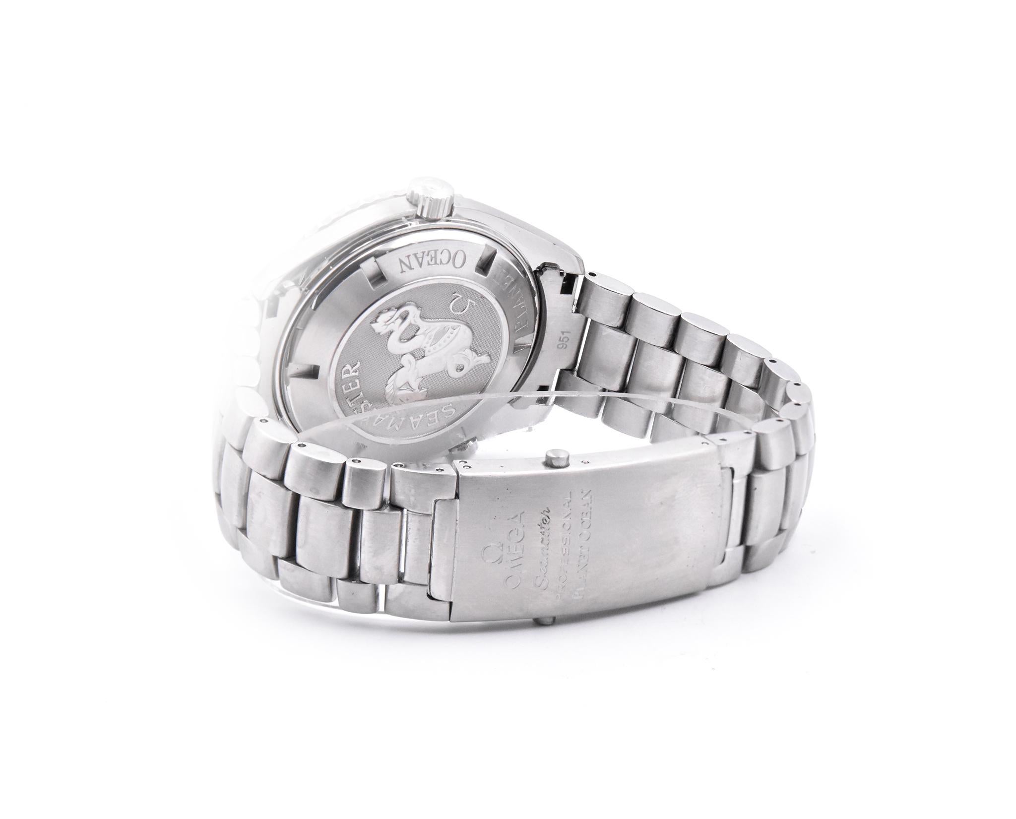 Women's or Men's Omega Planet Ocean Stainless Steel Watch