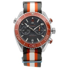 Omega Planet Ocean Stahl Keramik grau Zifferblatt Nato Band Uhr 215.32.46.51.99.001