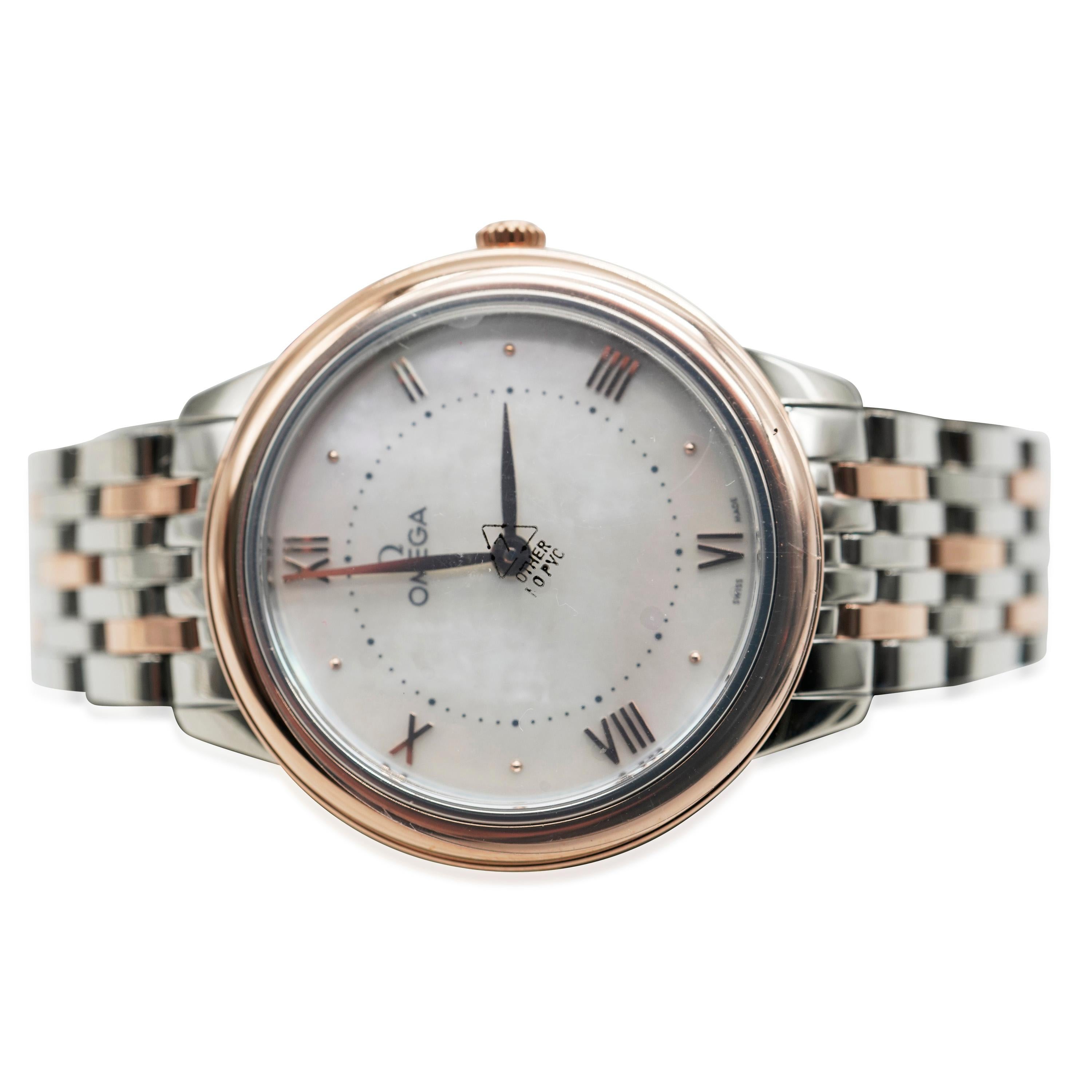 Omega Prestige 434.20.30.60.05.001 Montre pour femme  Acier inoxydable/or rose Excellent état à New York, NY