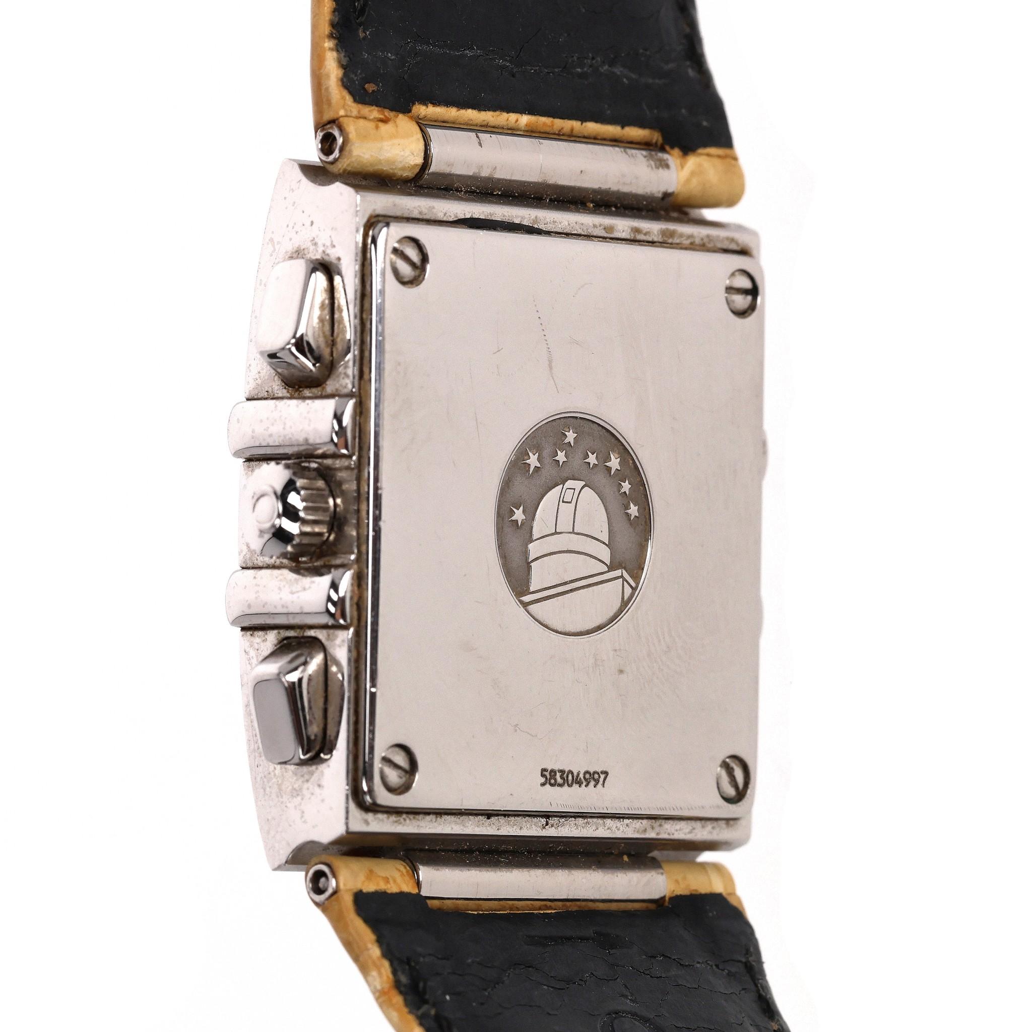Omega Quadra Constellation Chronograph Diamond Watch For Sale 1
