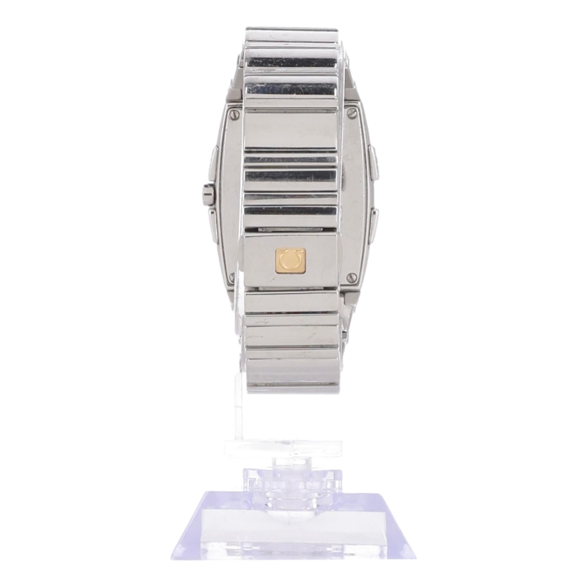 Women's Omega Quadrella Constellation Mother Of Pearl & Diamond Watch