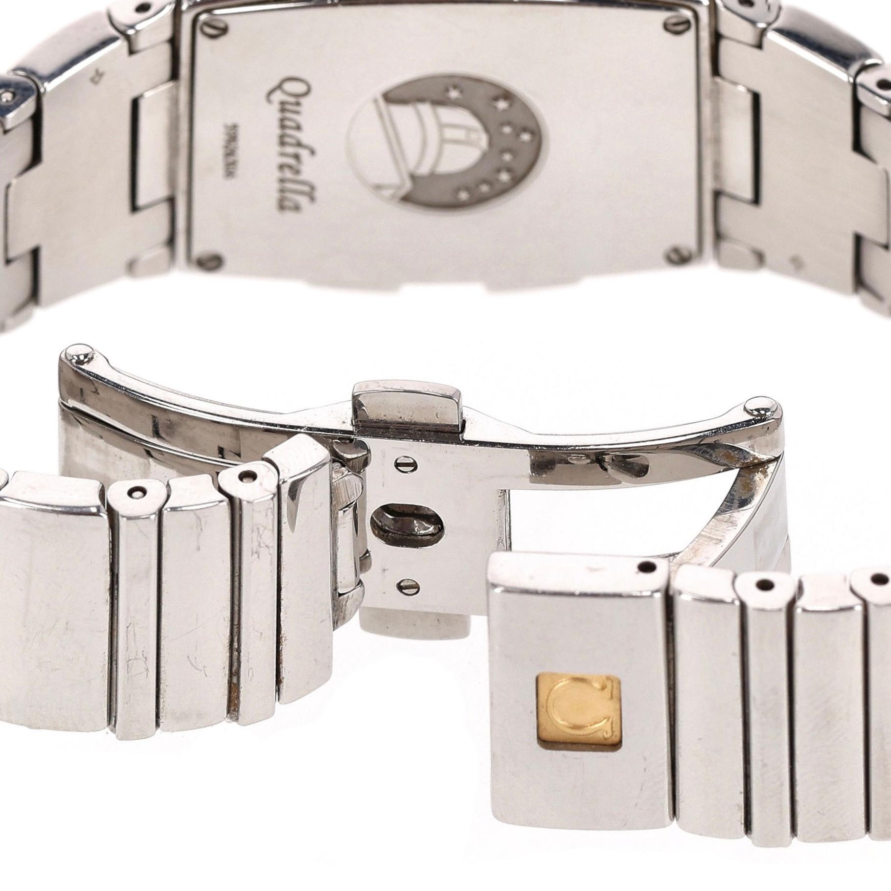 Omega Quadrella Constellation Mother Of Pearl & Diamond Watch 3