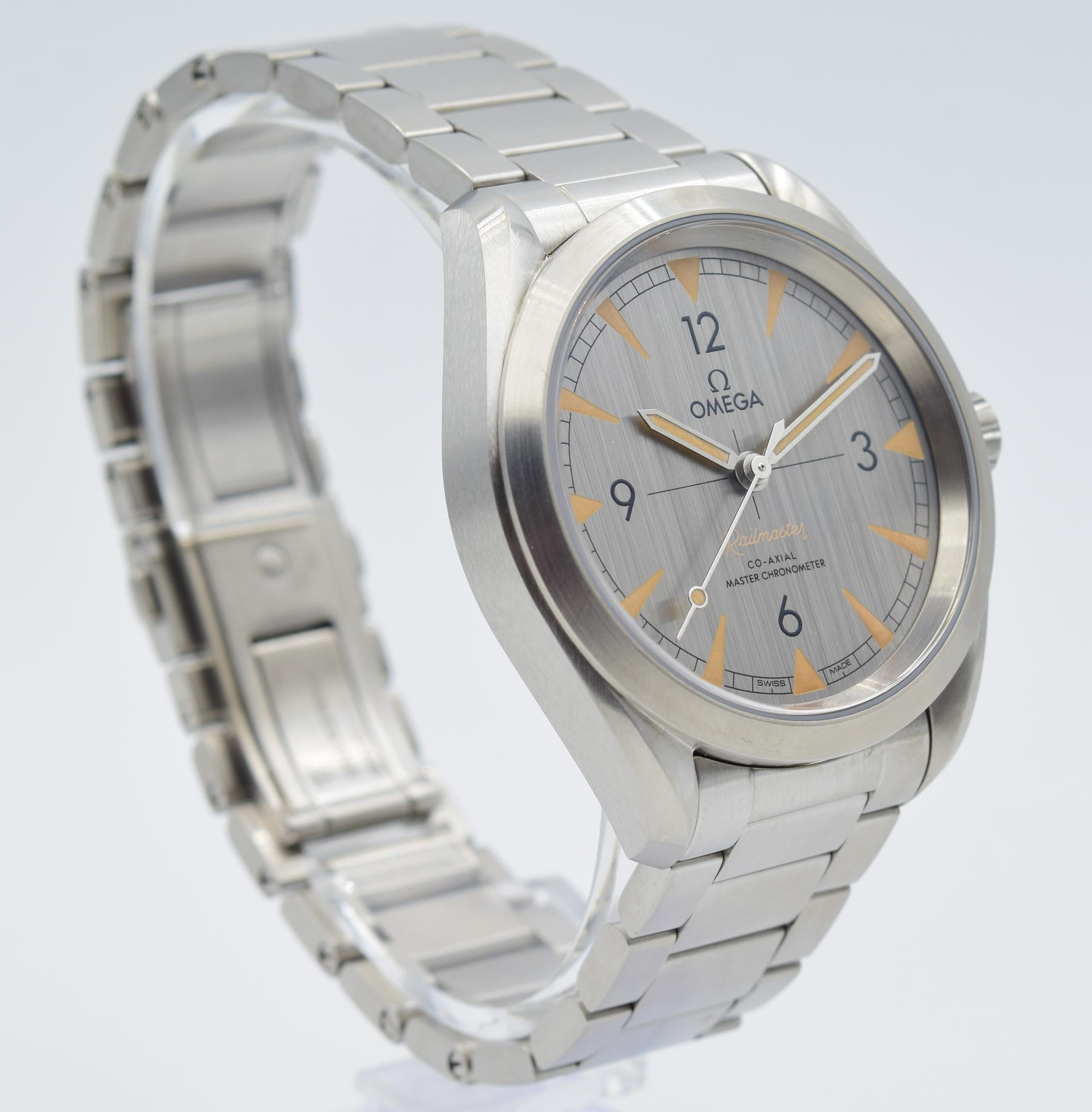omega railmaster silver dial