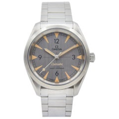 Used Omega Railmaster 220.10.40.20.06.001 Seamaster Grey Dial on Bracelet