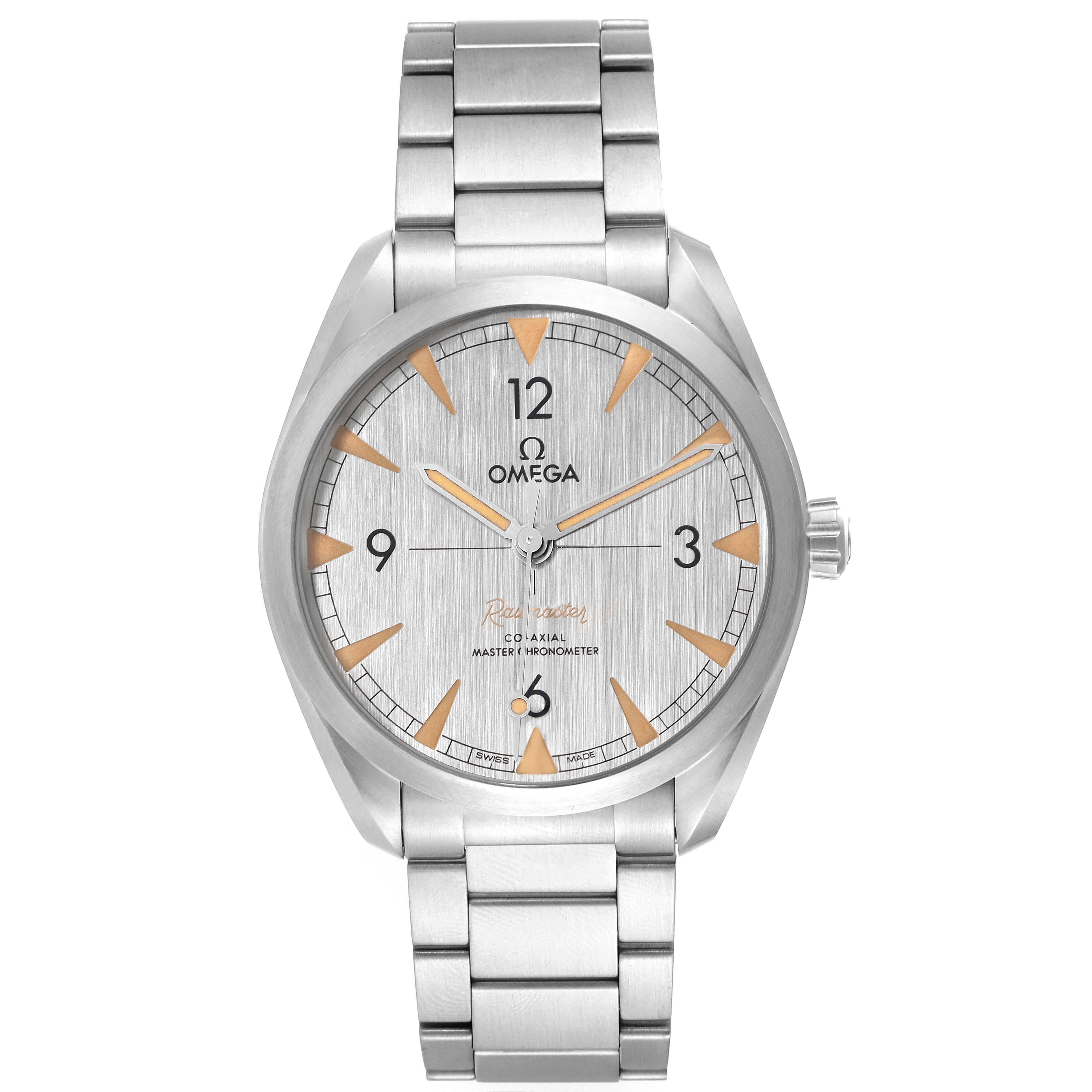 Omega Railmaster Chronometer Steel Mens Watch 220.10.40.20.06.001 Unworn. Omega calibre 8806 automatic self-winding movement with Co-Axial escapement. Certified Master Chronometer, approved by METAS, resistant to magnetic fields reaching 15,000