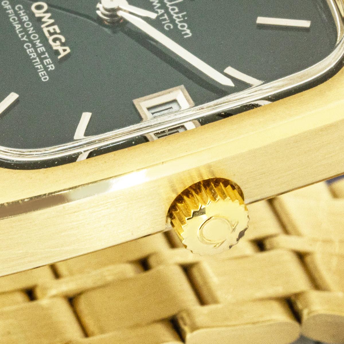 Omega Rare Constellation 'TV' Dark Green Spider Dial Bon état - En vente à Mayfair, London, London