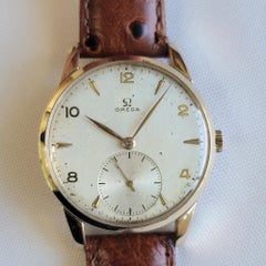 Omega Ref 2497-2 80 Micron Gold Capped Mens 1940s 35mm Vintage Manual Wind RA702