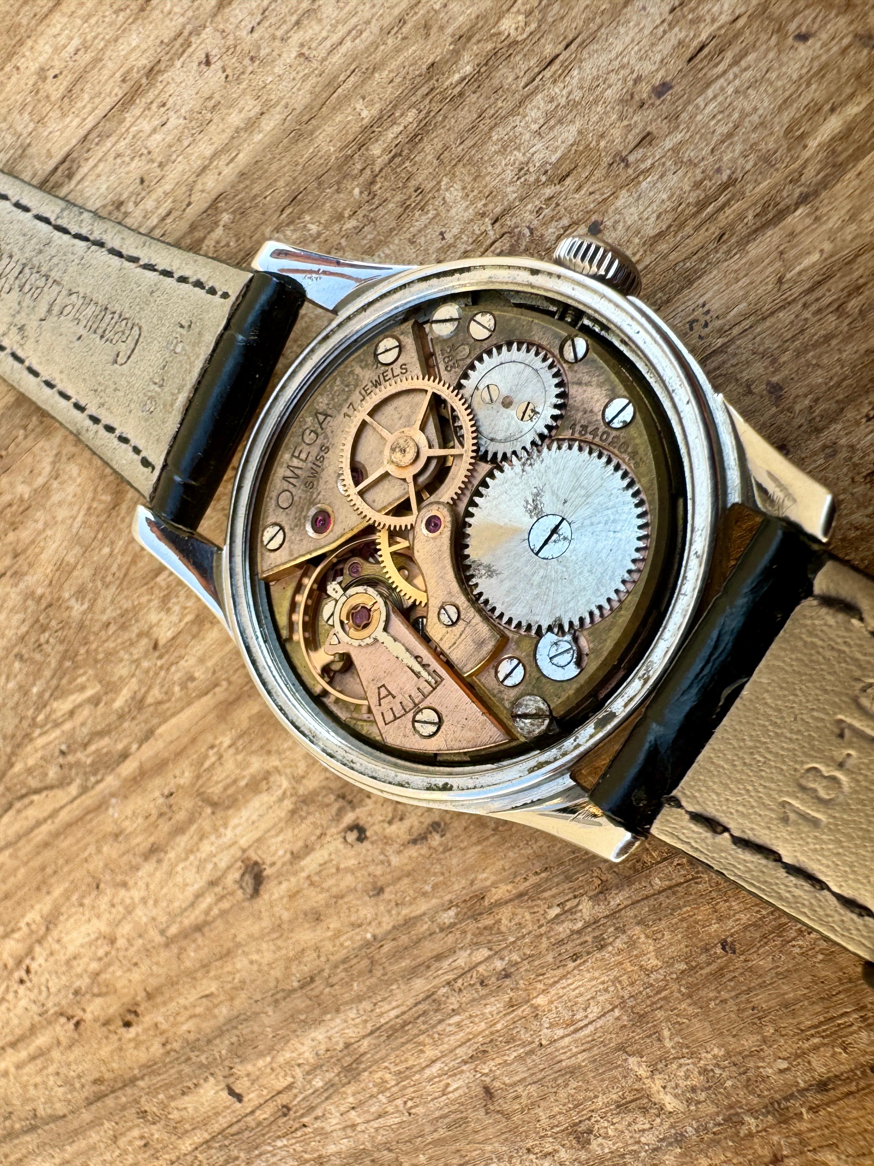 Omega Ref: 2640-8SC Seltenes graues strukturiertes honigfarbenes Zifferblatt JUMBO Cal 283 11