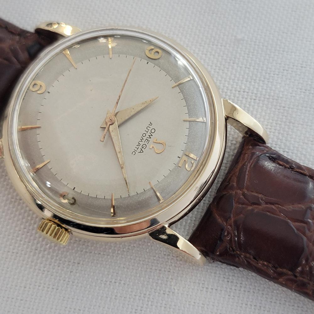 Omega Ref 2862 32mm Herren 1950s Gold gekappt Vintage Automatik RA656 im Angebot 3