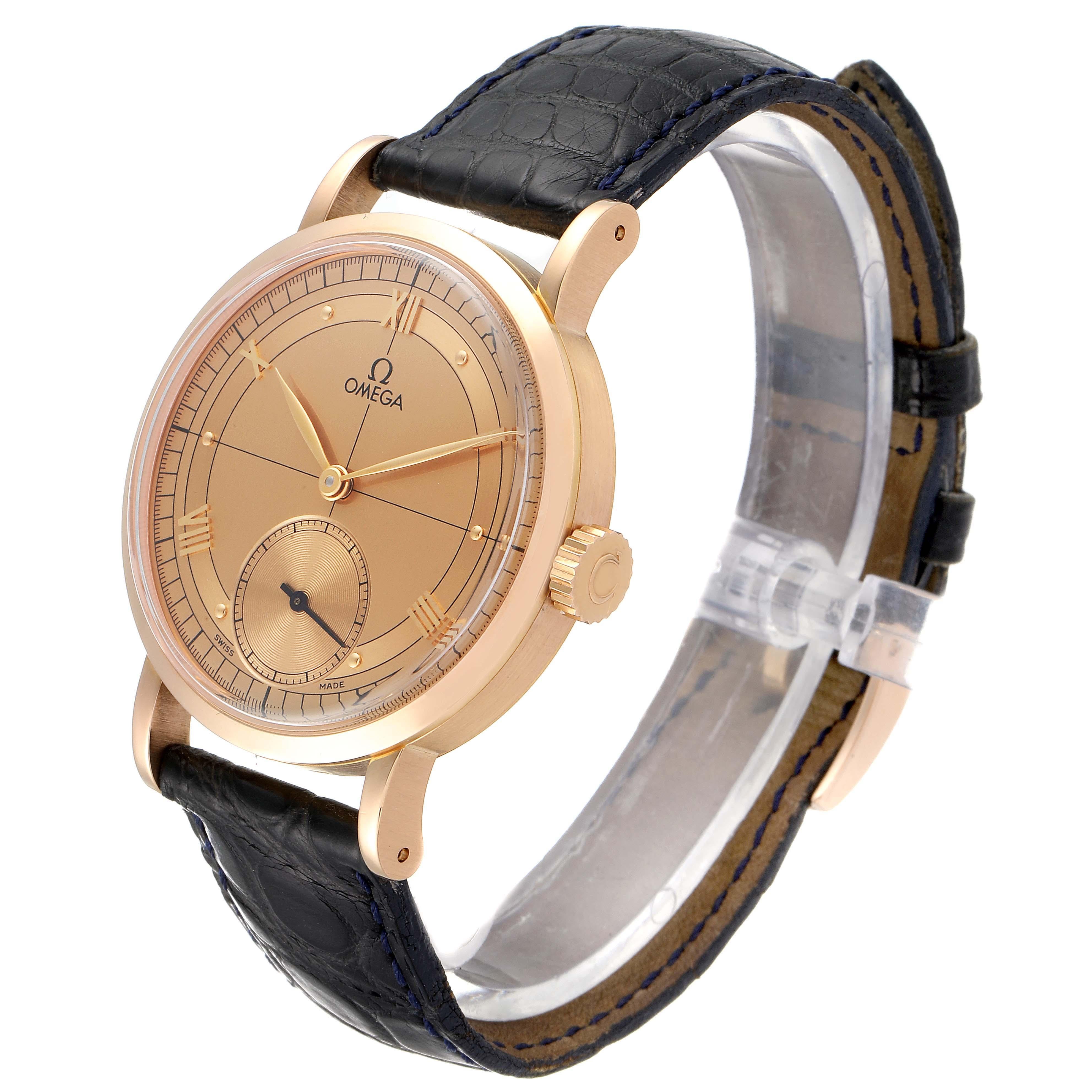 Omega Renaissance 1894 18 Karat Roségold Herrenuhr Limitierte Auflage 5950.30.03 im Angebot 2