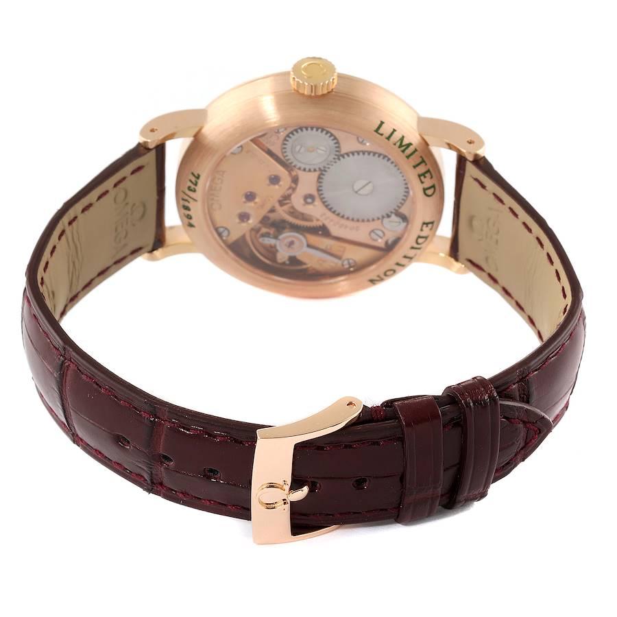 Men's Omega Renaissance 1894 18k Rose Gold Limited Edition Mens Watch 5950.30.03