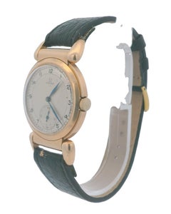 Omega Scarab 14K Rose Gold Flexible Lugs Vintage Watch