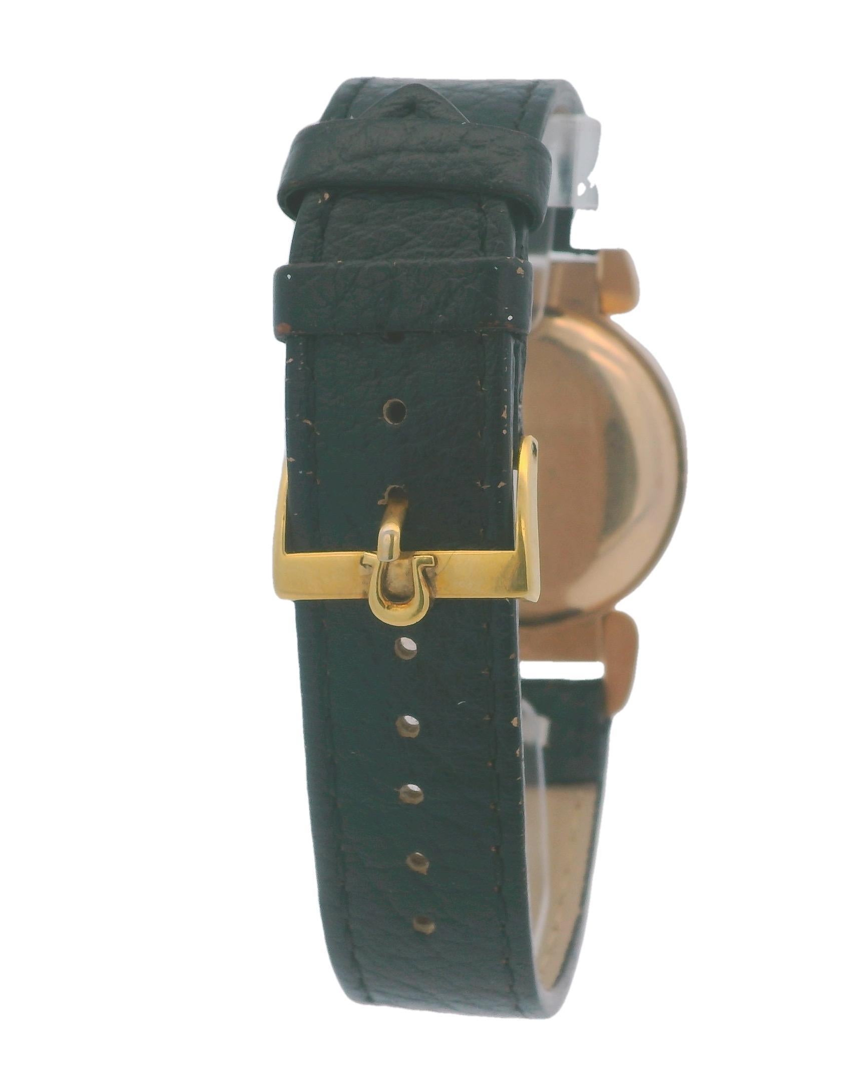 Women's or Men's Omega Scarab 14K Rose Gold Flexible Lugs Vintage Watch For Sale