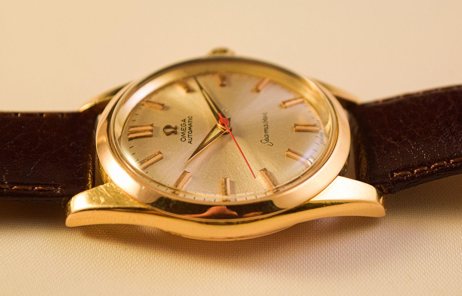 Omega Sea Master Automatic Rare 18 K Solid Pink Gold Case 2