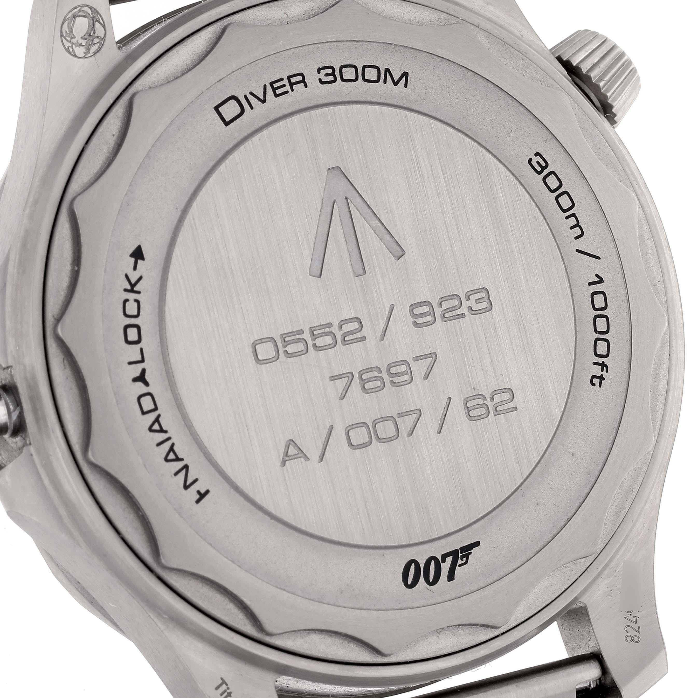 Men's Omega Seamaster 007 Edition Titanium Mens Watch 210.90.42.20.01.001 Box Card