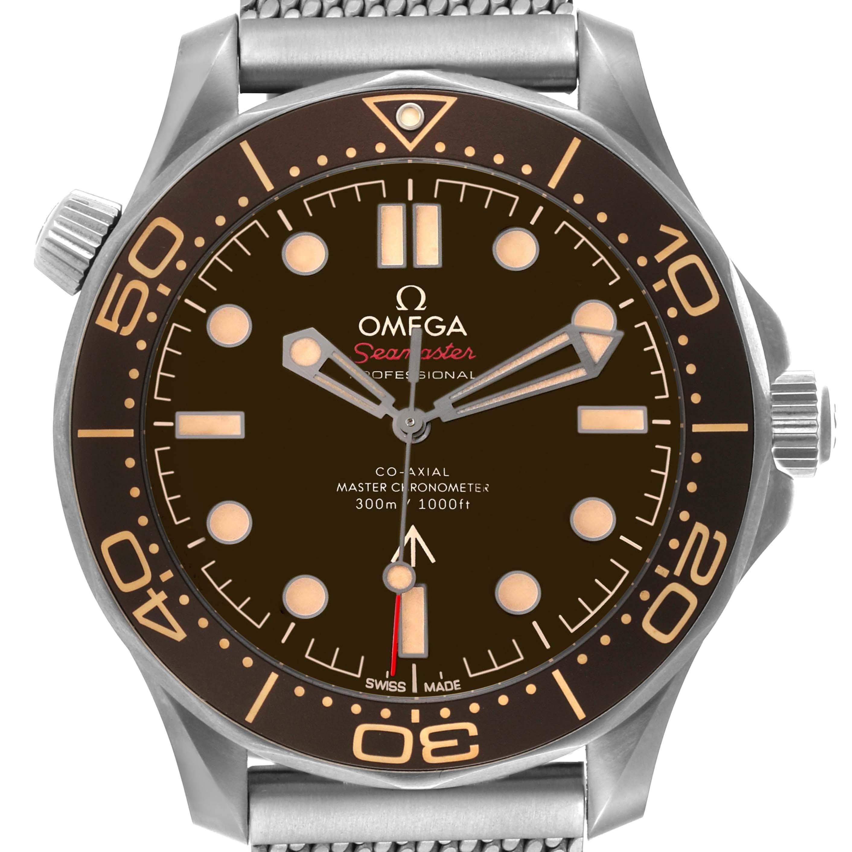 Omega Seamaster 007 Edition Titanium Mens Watch 210.90.42.20.01.001 Card