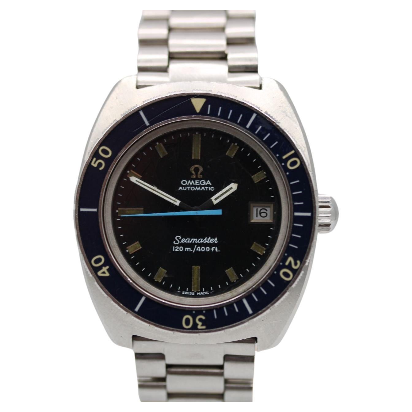Omega Seamaster 120 166.088 – Stainless Steel – Blue Bezel Full Set – Automatic
