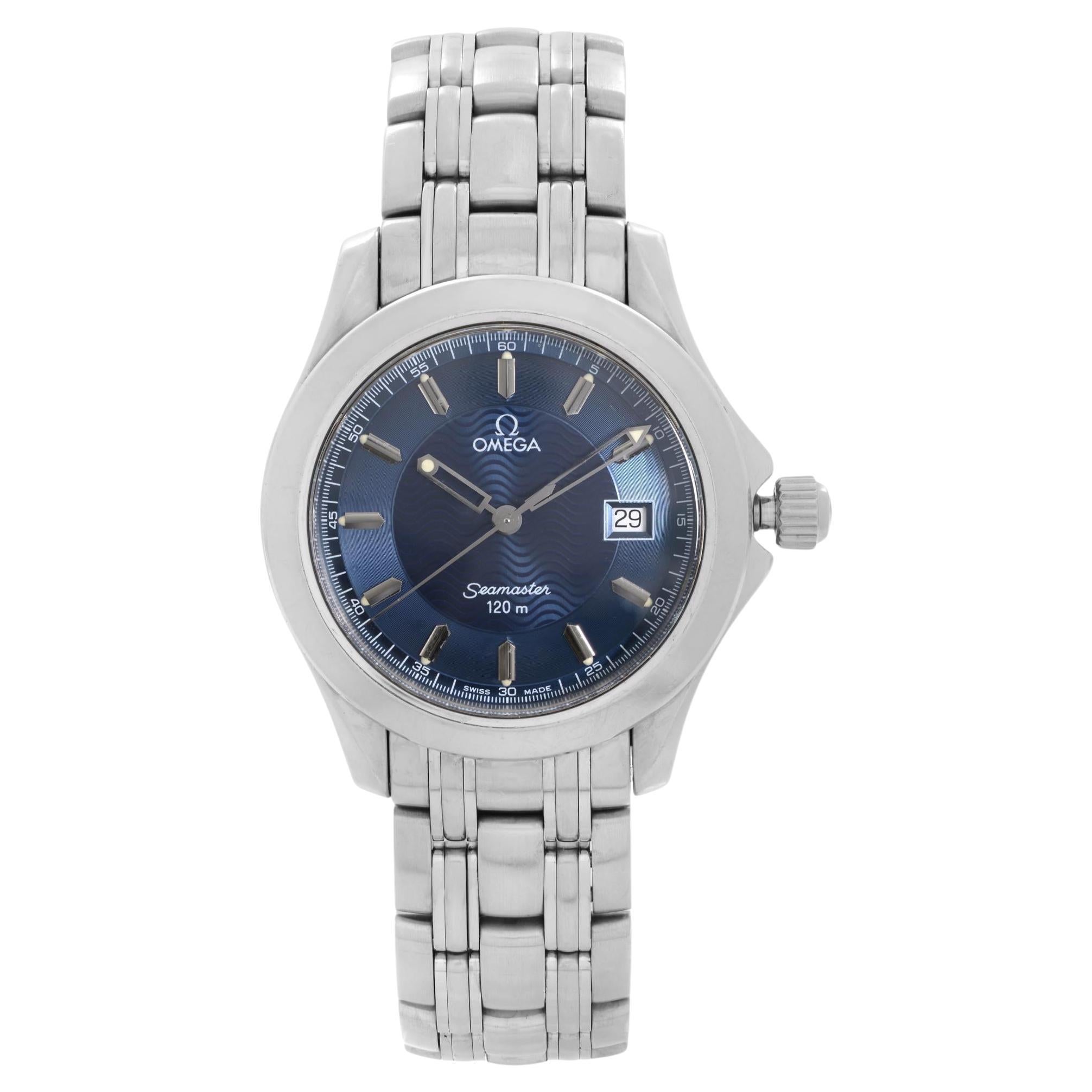 Omega Seamaster 120 Stainless Steel Blue Dial Mens Quartz Watch 2511.81.00