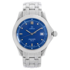 Omega Seamaster 120 Stahl-Quarzuhr mit blauem Zifferblatt 2511.80,00