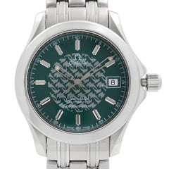 Omega Seamaster 120 Jacques Mayol Steel Green Dial Quartz Men's Watch 2506.70.00