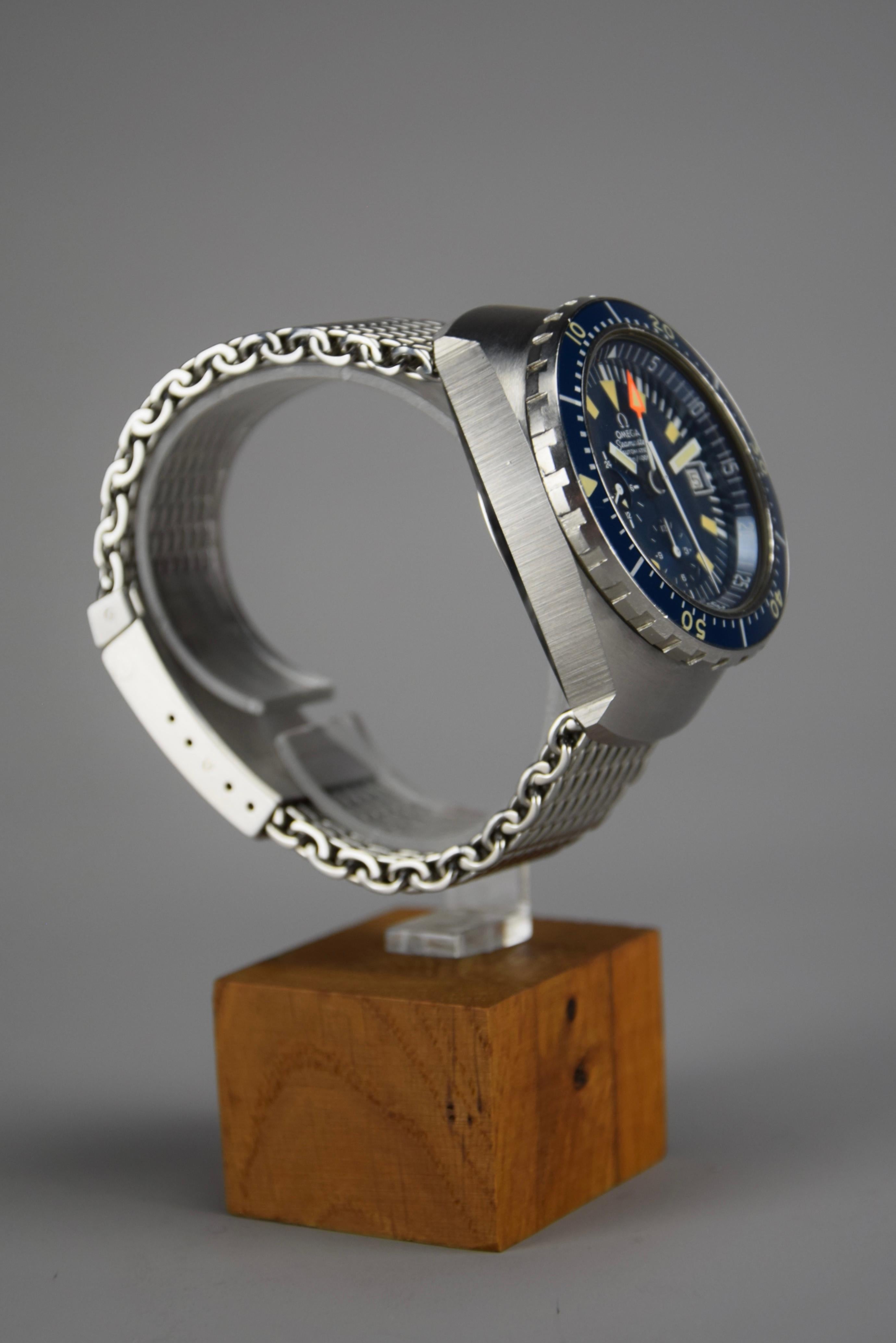 Omega Seamaster 120m Automatic Chronograph 1973 a.k.a. Big Blue For Sale 1