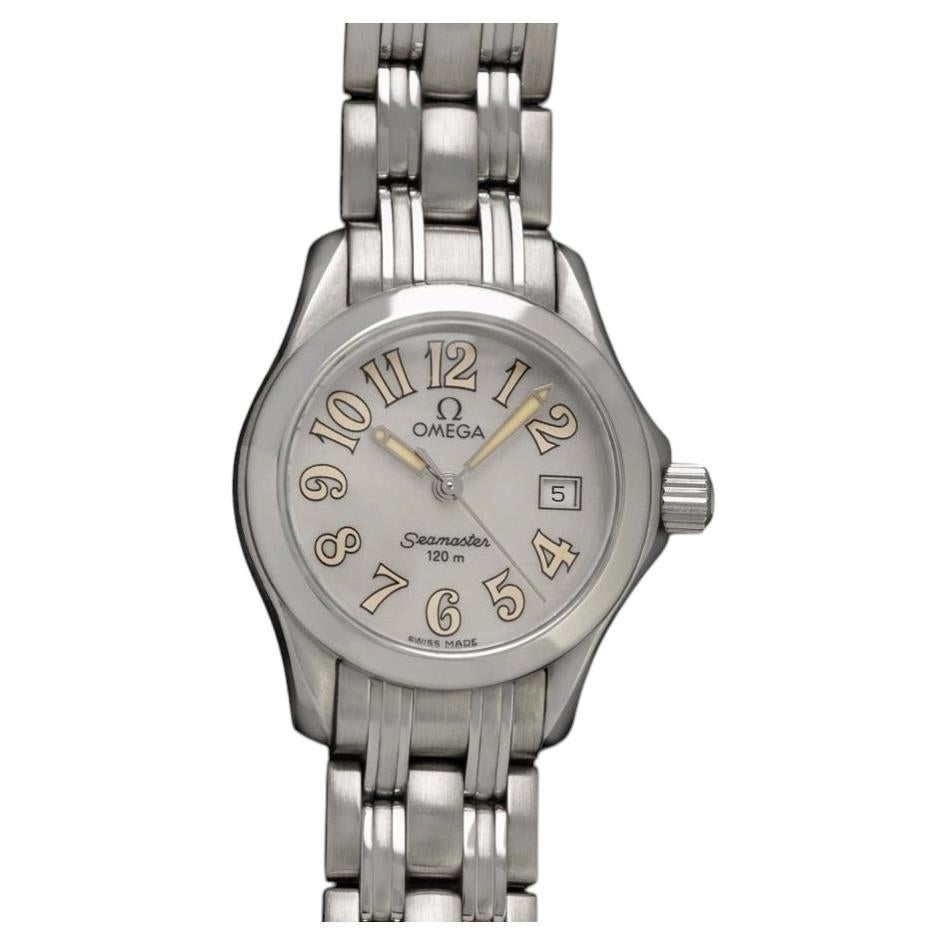 Omega Seamaster 120M Ladies Diver SS Steel Watch MOP Dial - Mint with Warranty For Sale