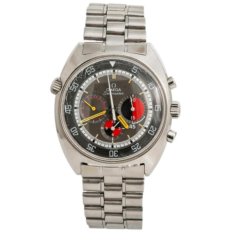 Omega Montre Seamaster 145.019 automatique pour hommes de sport avec chronographe  vintage En vente sur 1stDibs