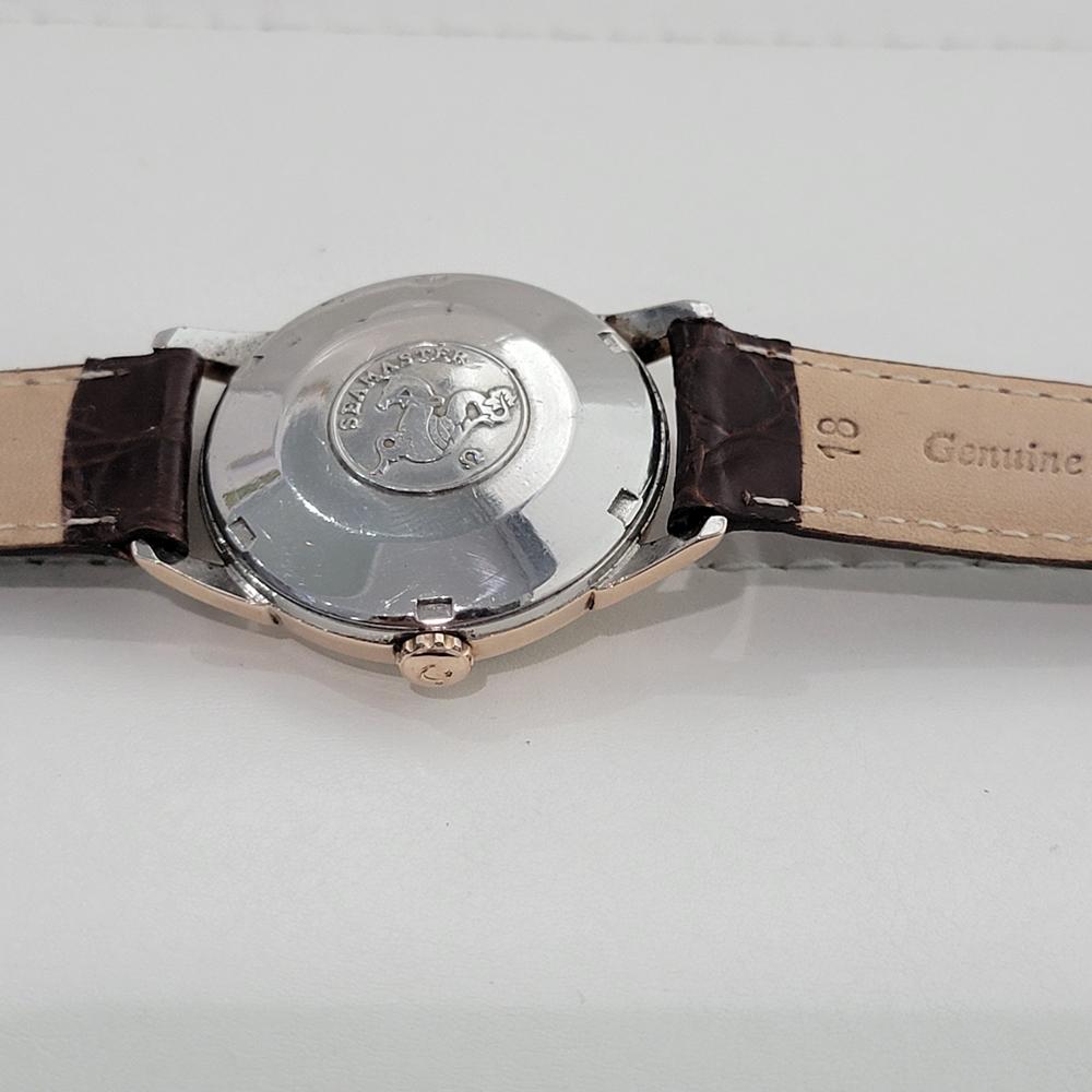 Omega Seamaster 14704 SC 34mm Rose Gold Capped Mens Automatic 1960s RA577 For Sale 6