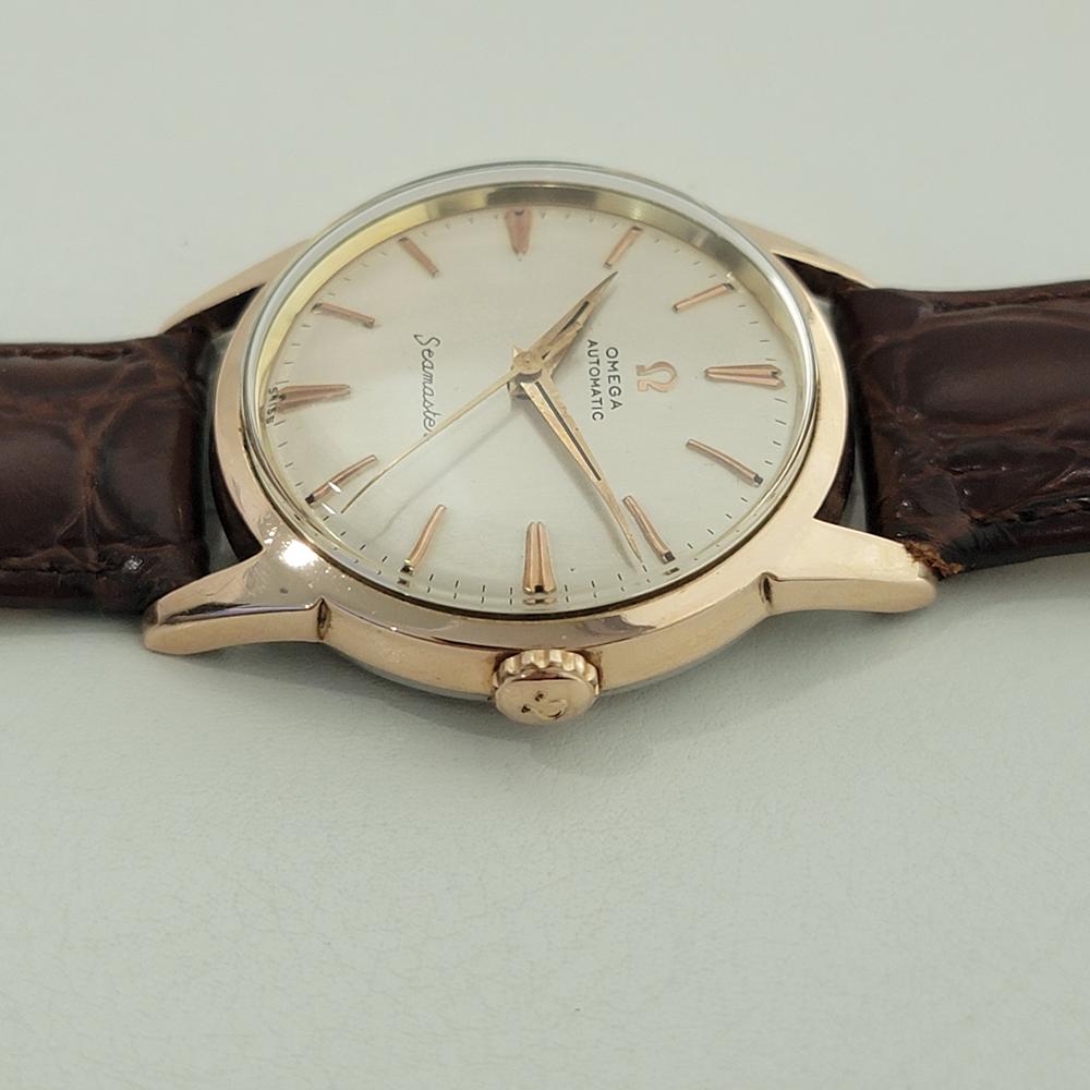 Omega Seamaster 14704 SC 34mm Rose Gold Capped Mens Automatic 1960s RA577 For Sale 1