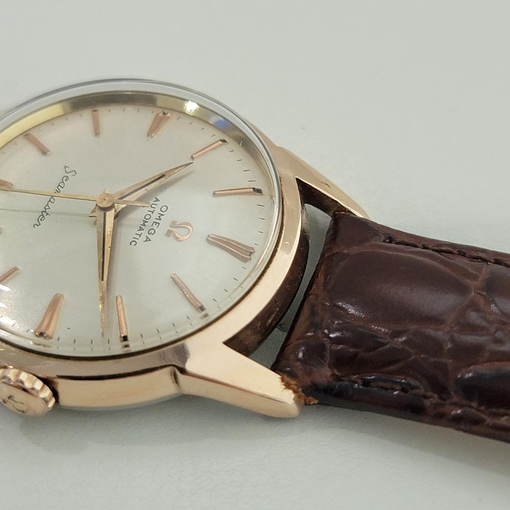 Omega Seamaster 14704 SC 34mm Rose Gold Capped Mens Automatic 1960s RA577 For Sale 2