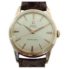 Omega Seamaster 14704 SC 34mm Rose Gold Capped Mens Automatic 1960s RA577