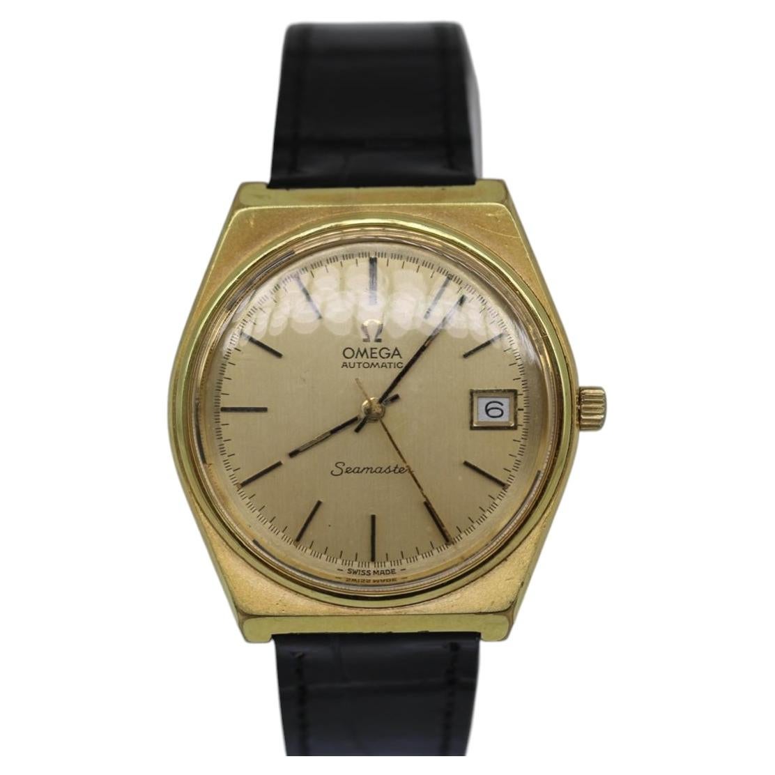 Omega Seamaster 1660203 – Gold‑Plated – 35mm Cushion Case – 1973