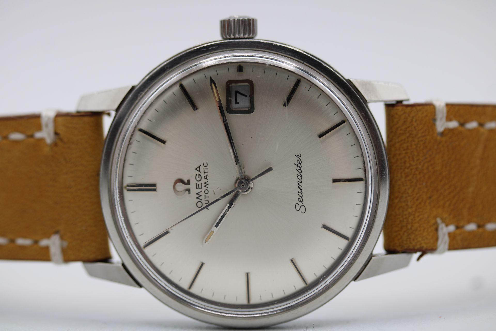 This Vintage Omega Seamster 166.037 is all about the dial, yes it shows some marks and scratches, wear and tear but then again, it's from 1968! Could be polished up however we see its value and beauty in the way it is but if you want us to polish