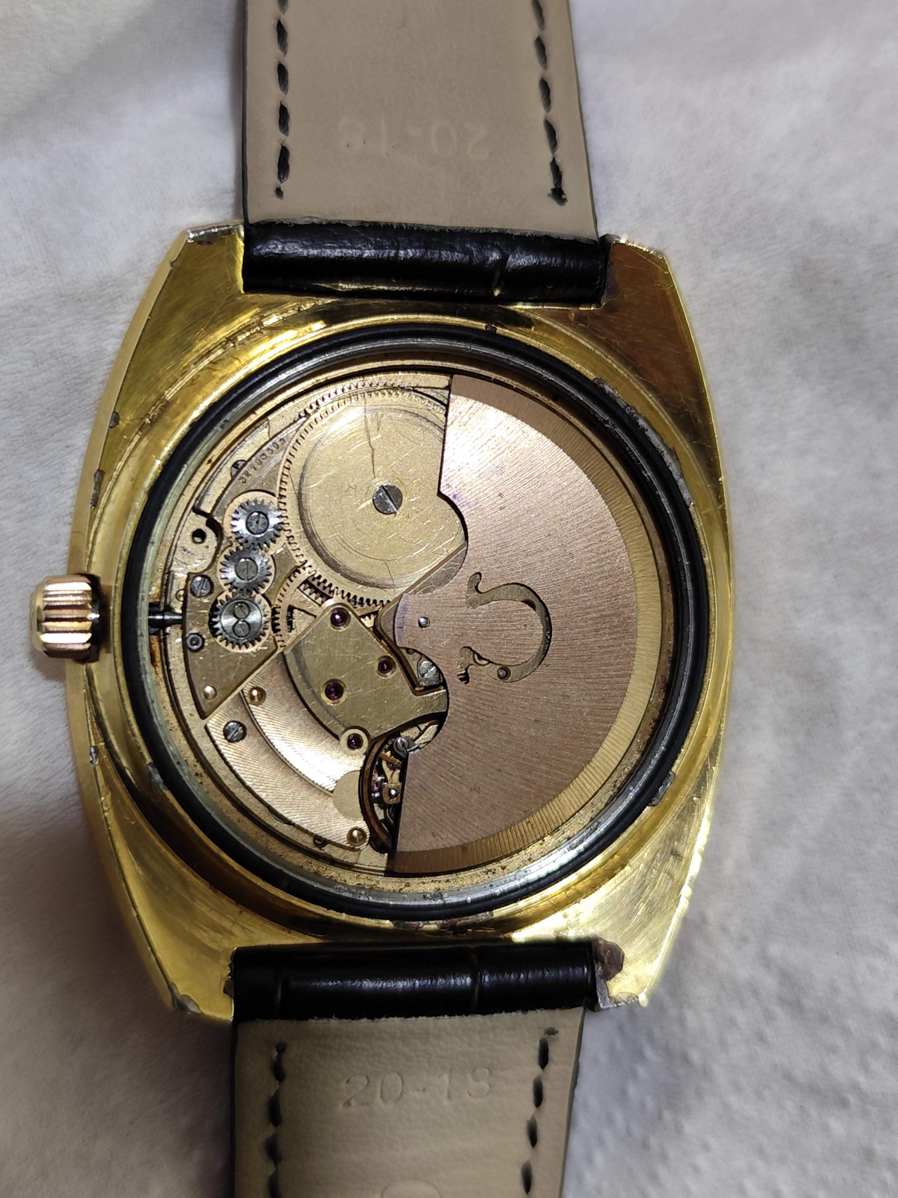 Omega Seamaster 166.087 Automatic Jumbo Gold Plated Watch For Sale 10
