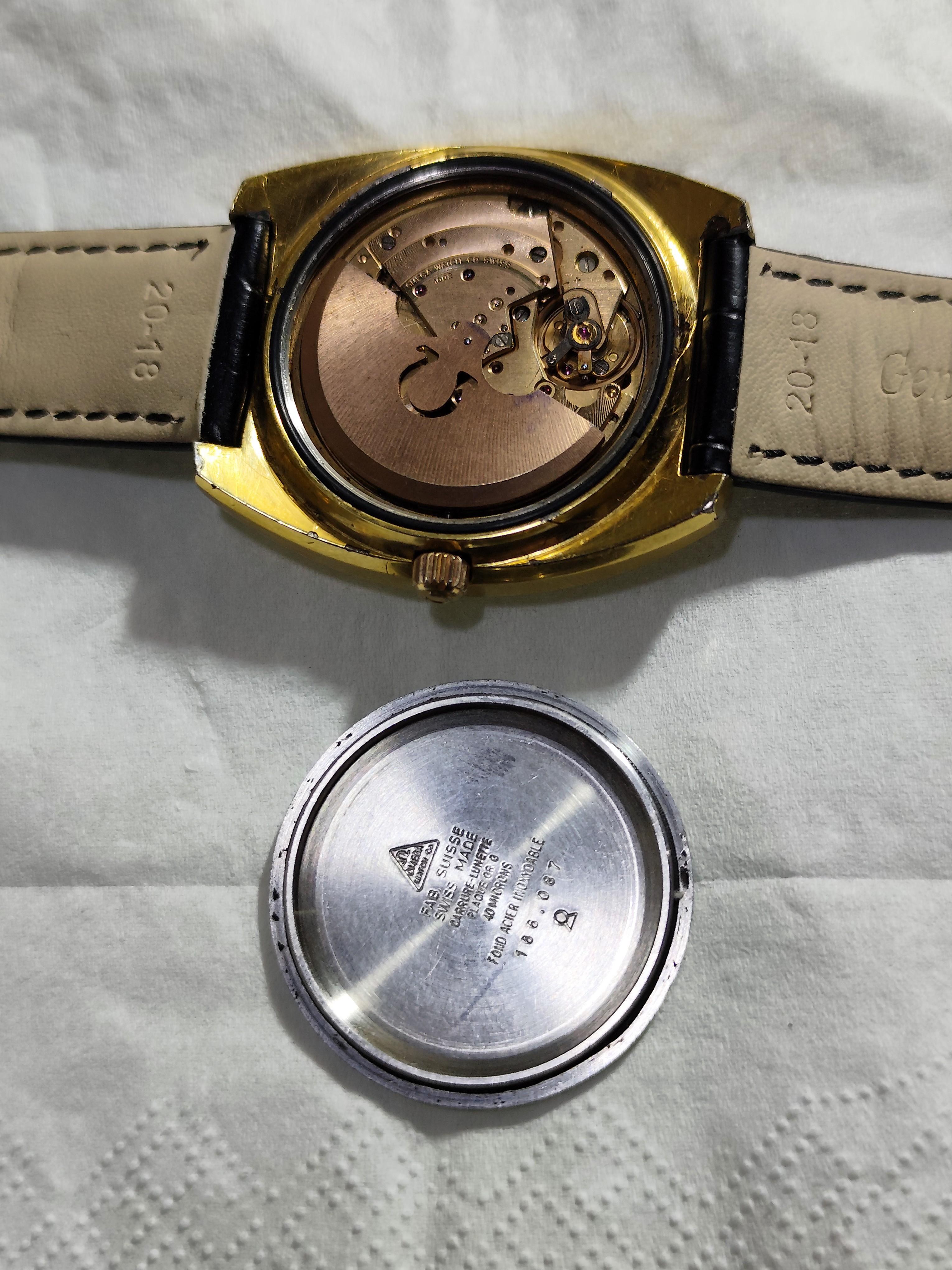 Omega Seamaster 166.087 Automatic Jumbo Gold Plated Watch For Sale 11