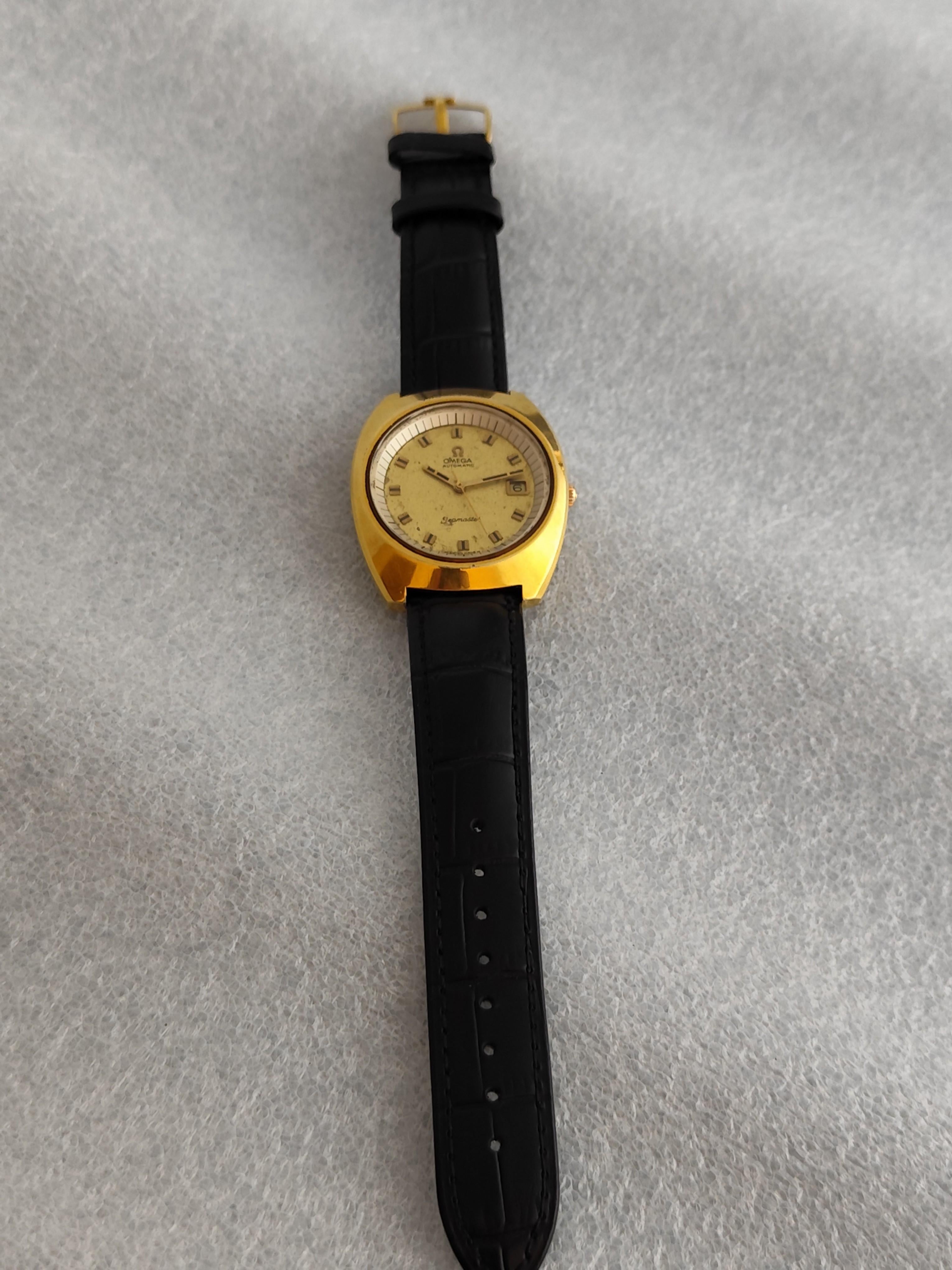 Omega Seamaster 166.087 Automatic Jumbo Gold Plated Watch For Sale 4