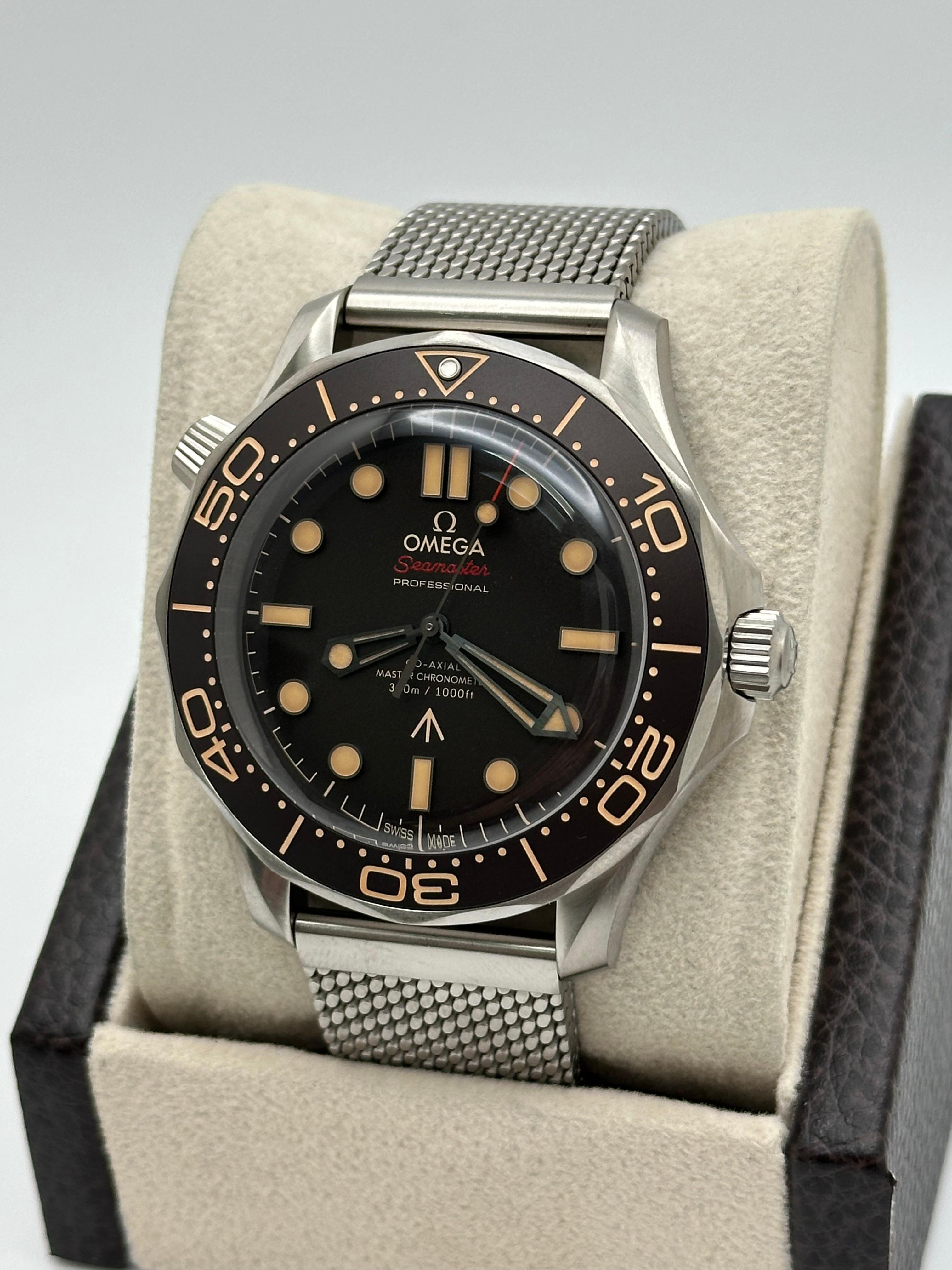 Omega Seamaster 210.90.42.20.01.001 No Time to Die 007 Brown Dial Box Paper 42mm For Sale 4