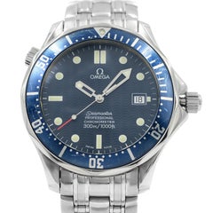 Omega Seamaster 2531.80 Steel Blue Wave Dial Automatic Men's Watch