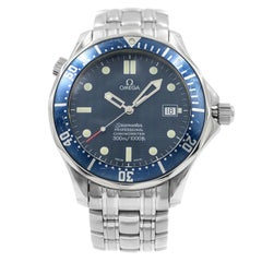 Omega Seamaster 2531.80 Steel Blue Wave Dial Automatic Men's Watch