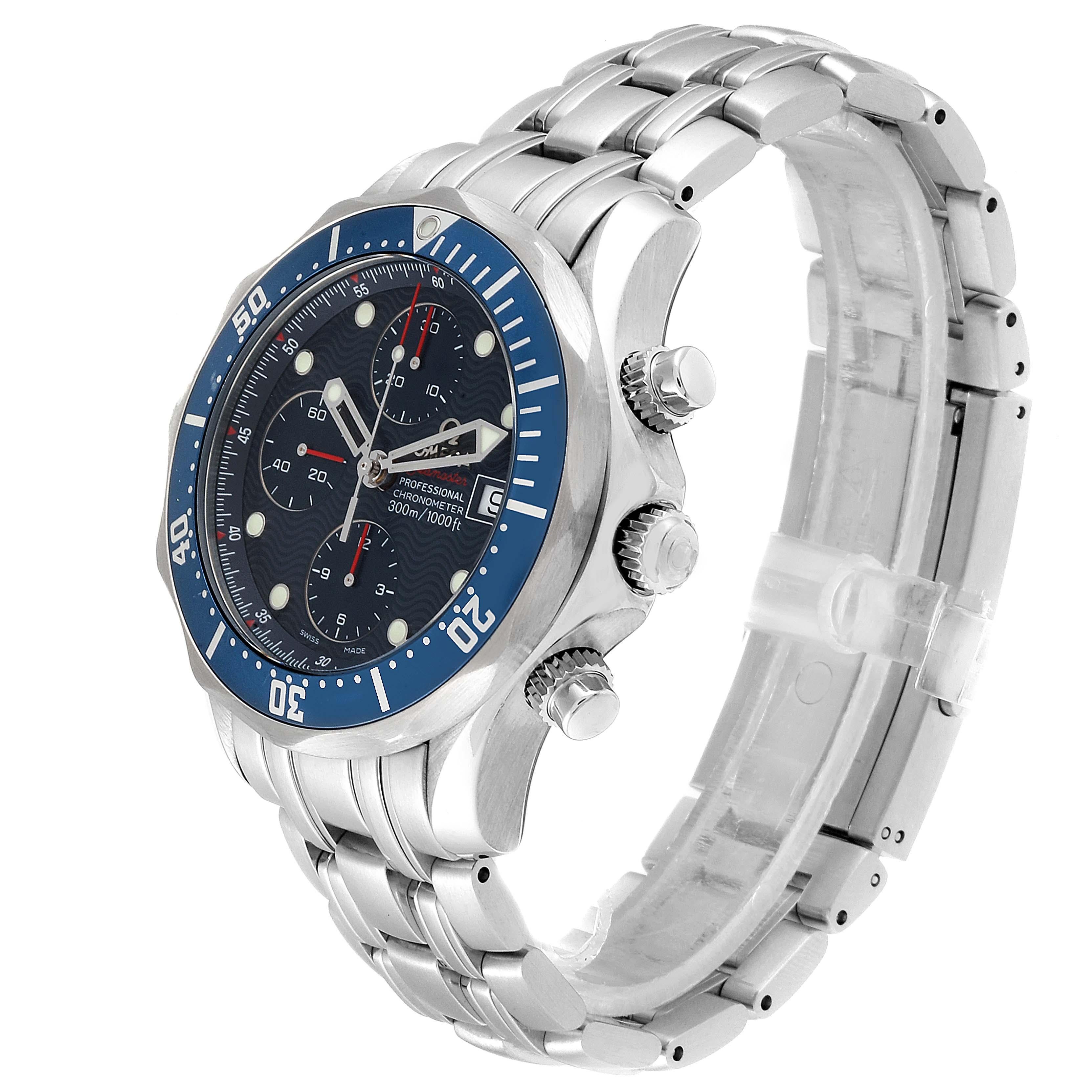 Omega Seamaster 300 Chronograph Men's Watch 2225.80.00 Box Card For Sale 1