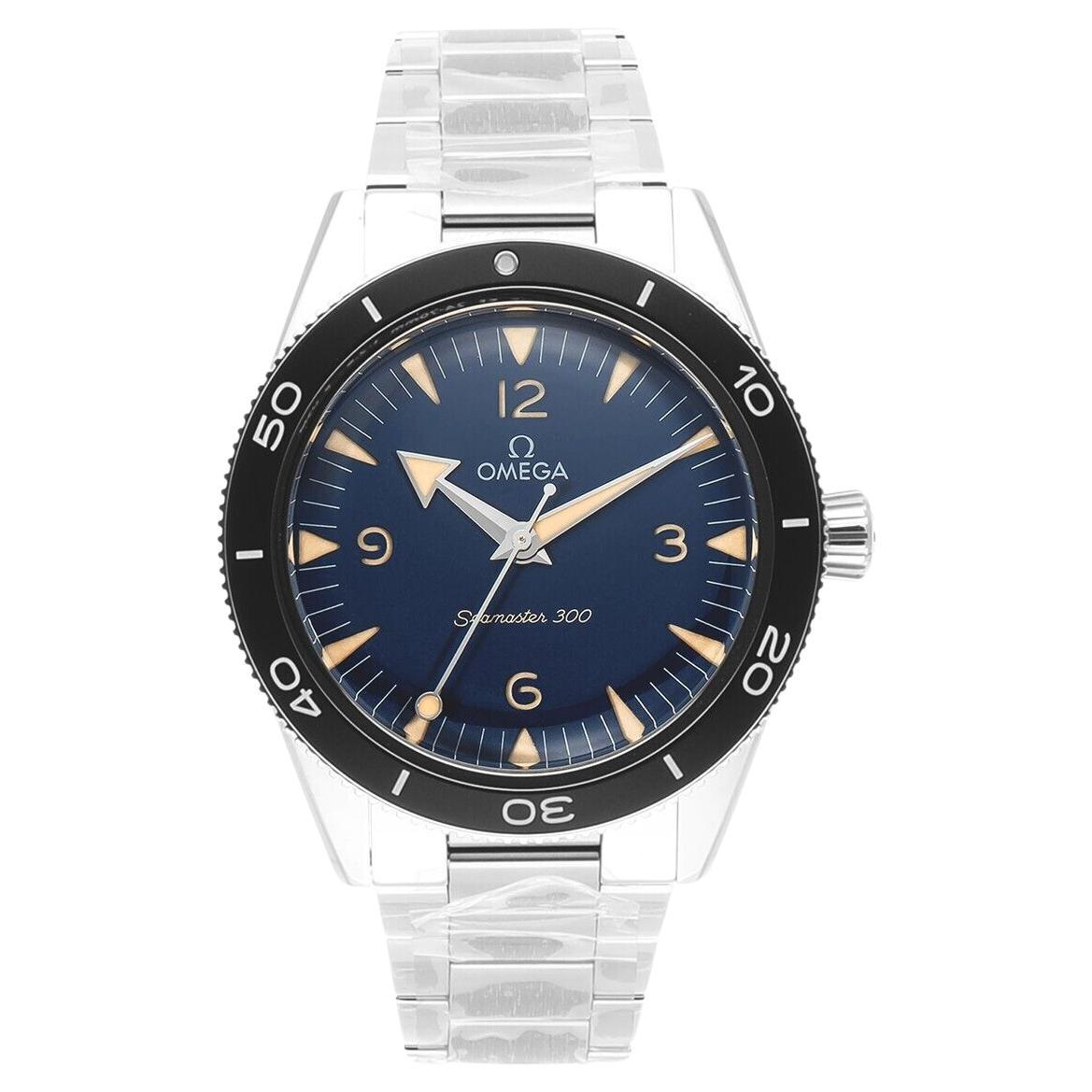 Omega Seamaster 300 Co-Axial Master Chronometer bleu 1 5/8in 23430412103001 en vente