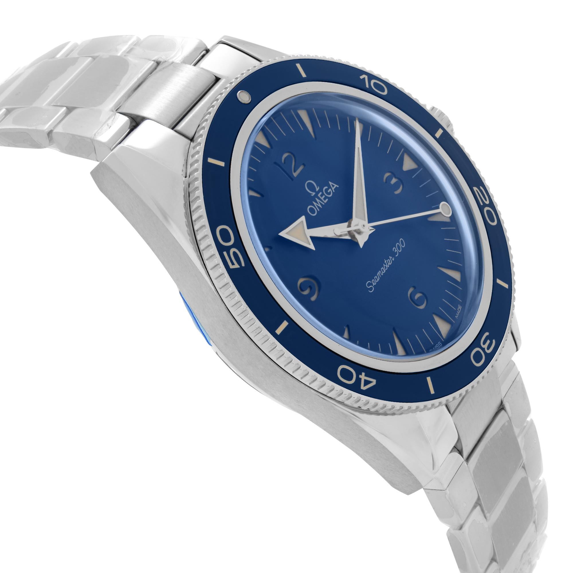 Omega Seamaster 300 Co-Axial Master Chronometer Blaues Zifferblatt 234.30.41.21.03.001 Herren im Angebot