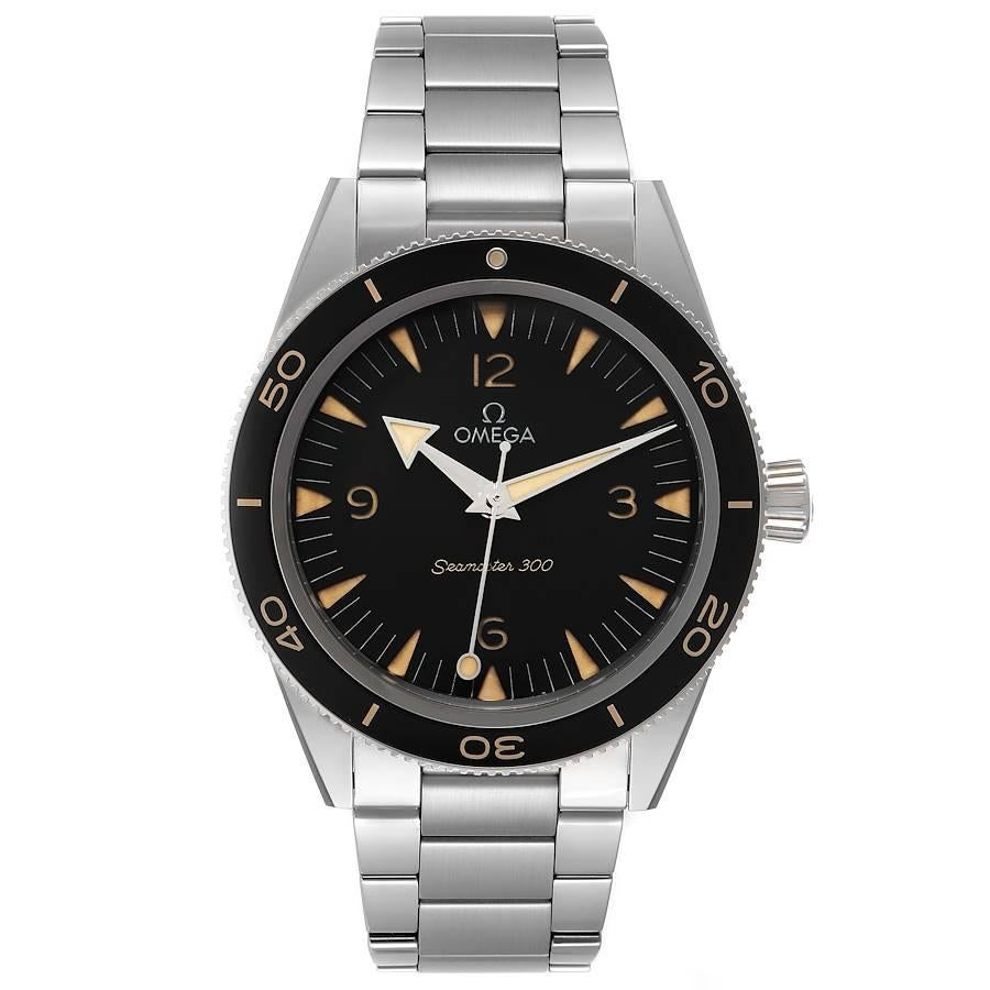 Omega Seamaster 300 Master Co-Axial Mens Watch 234.30.41.21.01.001 Box Card. Automatic self-winding movement with Co-Axial escapement. Resistant to magnetic fields greater than 15,000 gauss. Free sprung-balance with silicon balance spring, two