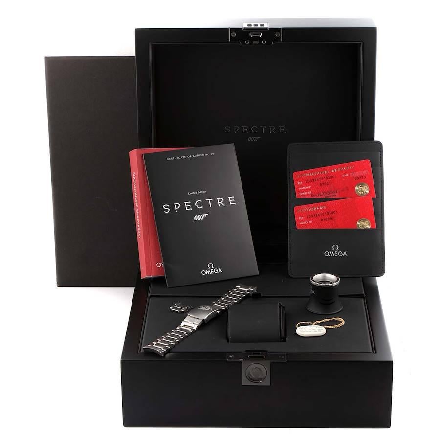 Omega Seamaster 300 Spectre LE Mens Watch 233.32.41.21.01.001 Box Card 3